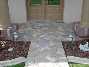 Residential Paver Entryway, Clearwater, FL